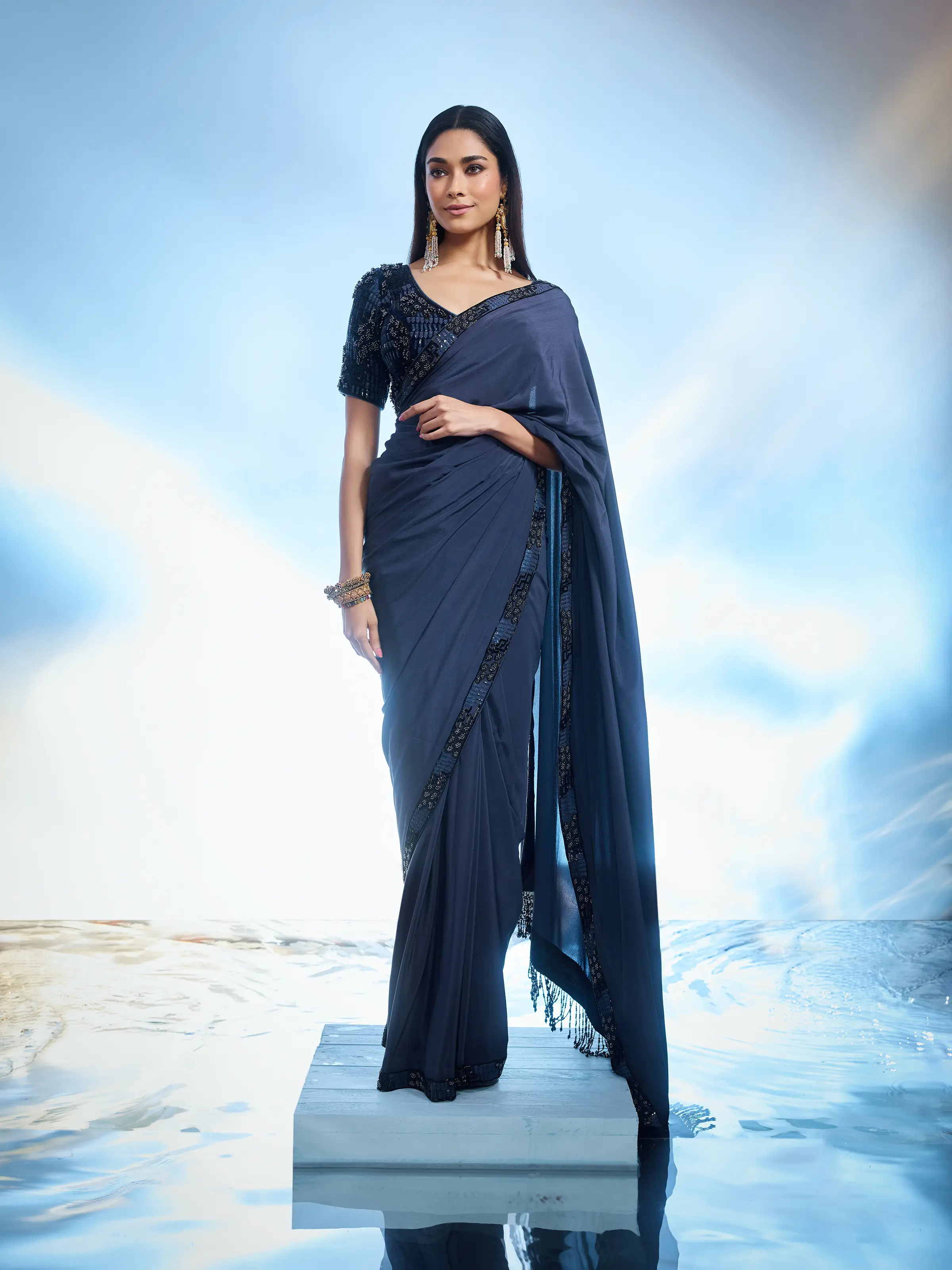 MK - Saree Grey - Image 2
